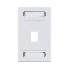 Placa de Pared Keystone de 1 Salida, Color Blanco, para Jacks Keystone Z-MAX y MAX