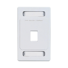 Placa de pared Keystone de 1 salida, color blanco, para jacks Keystone Z-MAX y MAX