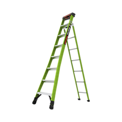 Escalera de Tijera 3 en 1 de 2.44 Metros, Fibra de Vidrio (SKU13908-001). Hecha en E.U.A. (Versión 2.0)
