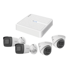 Kit IP 2 Megapixel / NVR de 8 Canales con 8 Puertos PoE / 2 Cámaras IP Bala para Exterior / 2 Cámaras IP Domo para Exterior