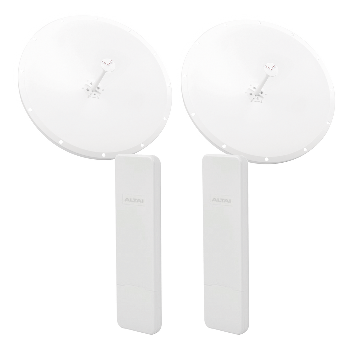 Kit de Enlace Completo PTP en 5 GHz, Hasta 20 km, con el Modelo Conectorizado C1XAN y Antena Direccional de 28 dBi Modelo TXP-D4865-28-SMA, Administración en Nube Gratis con INSIGHTS