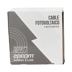 Kit de 2 rollos de 100 metros de cable fotovoltaico de cobre, rojo y negro, calibre 10 AWG (6mm²), Tipo PV,  1000/2000 V y 120°C.
