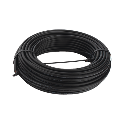 Kit de 2 rollos de 100 metros de cable fotovoltaico de cobre, rojo y negro, calibre 10 AWG (6mm²), Tipo PV,  1000/2000 V y 120°C.