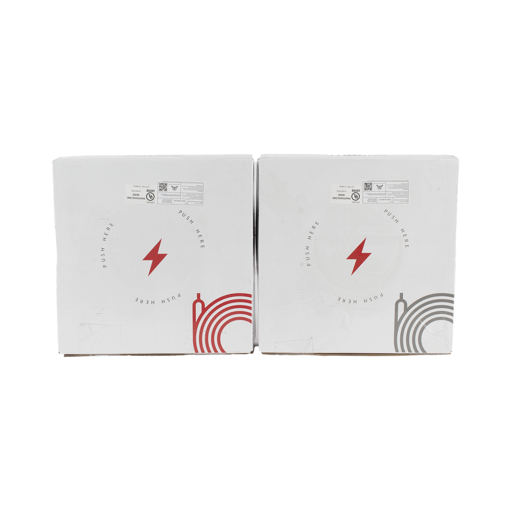 Kit de 2 rollos de 50 metros de cable fotovoltaico de cobre, rojo y negro, calibre 10 AWG (6mm²), Tipo PV,  1000/2000 V y 120°C.