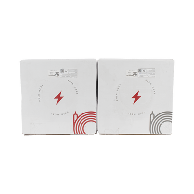 Kit de 2 rollos de 50 metros de cable fotovoltaico de cobre, rojo y negro, calibre 10 AWG (6mm²), Tipo PV,  1000/2000 V y 120°C.