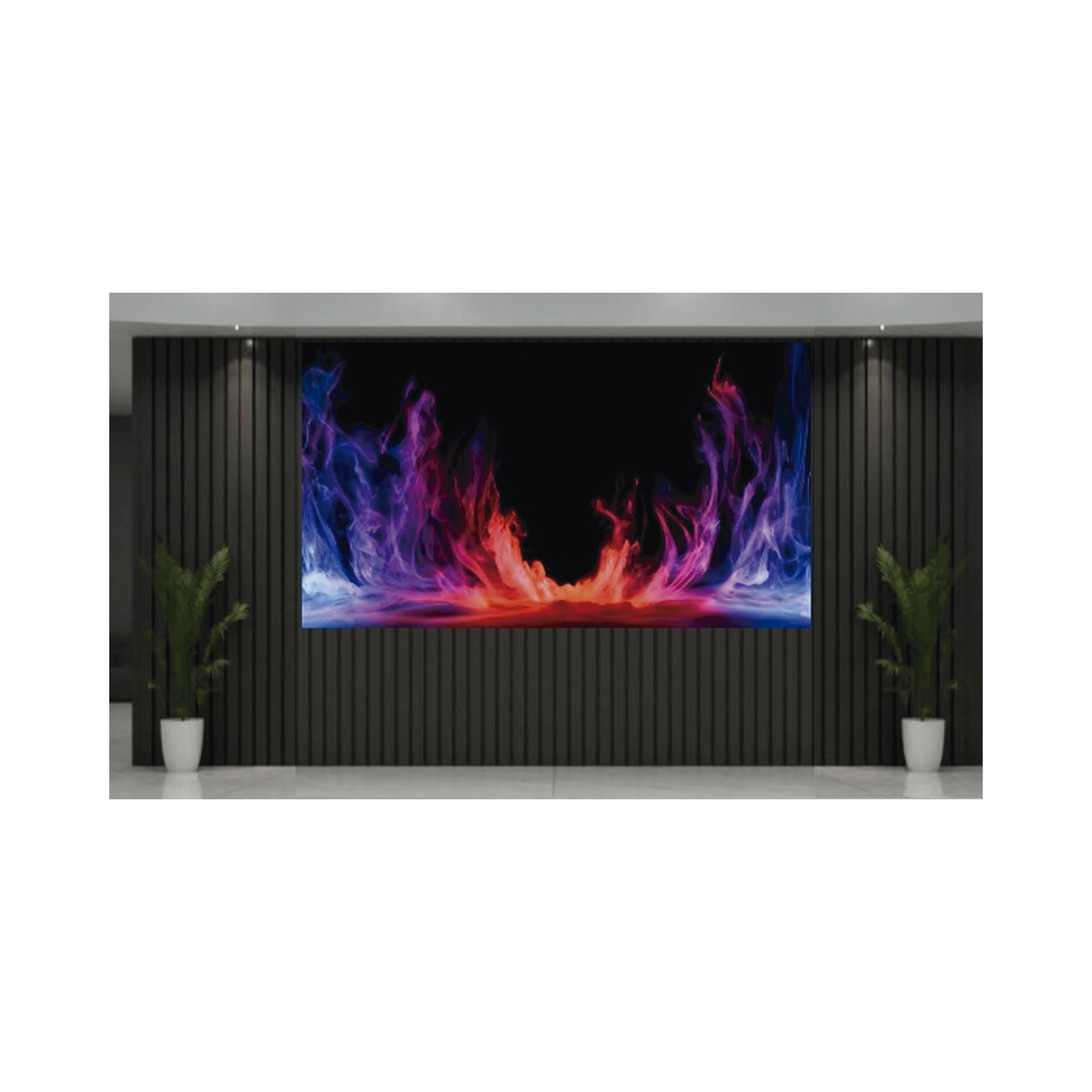 Kit de Videowall LED pitch 2.5 / 3.0 x 1.68 Metros / Resolución 1200 x 680 / Instalación a Pared