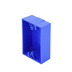 Caja trasera de montaje color azul para estaciones de parada STOPPER