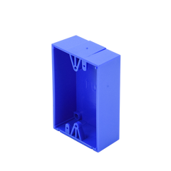 Caja trasera de montaje color azul para estaciones de parada STOPPER