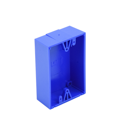 Caja trasera de montaje color azul para estaciones de parada STOPPER