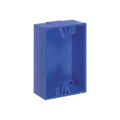 Caja trasera de montaje color azul para estaciones de parada STOPPER