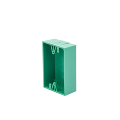 Caja trasera de montaje color verde para estaciones de parada STOPPER