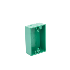 Caja trasera de montaje color verde para estaciones de parada STOPPER
