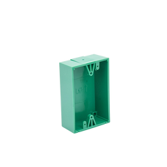 Caja trasera de montaje color verde para estaciones de parada STOPPER
