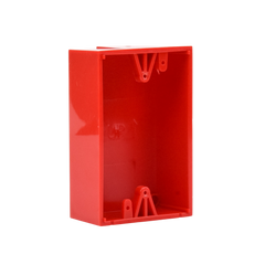 Caja trasera de montaje color rojo para estaciones de parada STOPPER