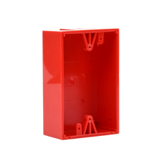 Caja trasera de montaje color rojo para estaciones de parada STOPPER