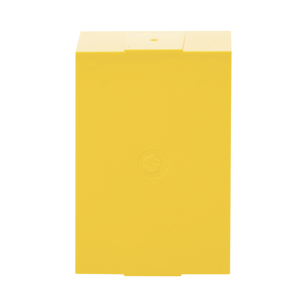 Caja trasera de montaje color amarillo para estaciones de parada STOPPER