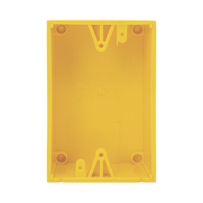 Caja trasera de montaje color amarillo para estaciones de parada STOPPER