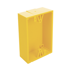 Caja trasera de montaje color amarillo para estaciones de parada STOPPER