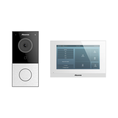 Kit de Videoportero Akuvox WIFI/ Monitor Linux de 7 Pulgadas/ 100% en la Nube / POE / Bluetooth / NFC / Lector de Tarjetas MIFARE / ONVIF / IP65 / Cámara 2 MP / Botón con Iluminación / Control de 1 Puerta / Entradas de Alarma
