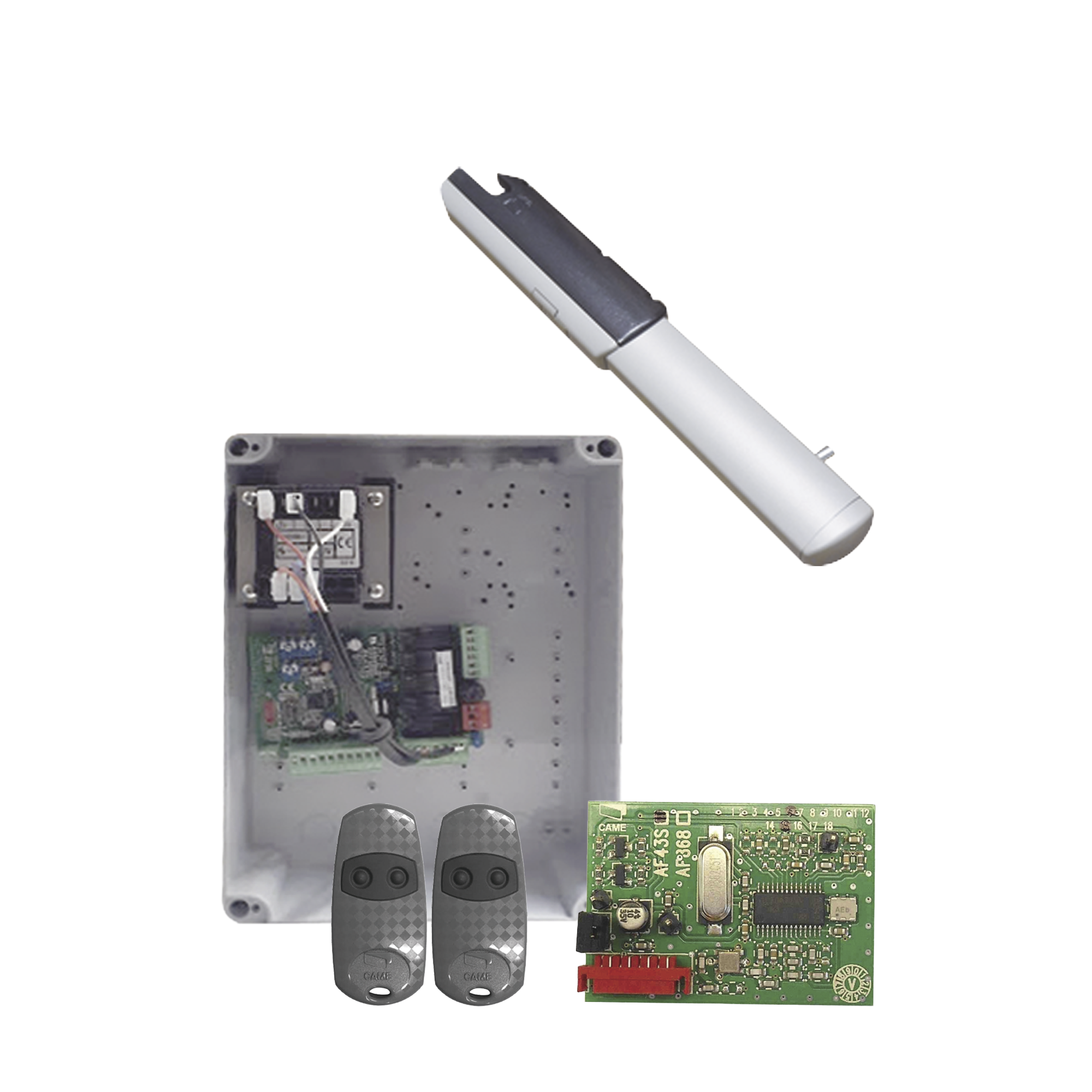 Kit de Operadores para Automatizar Portones Vehiculares Abatibles de 2 hojas / 3 m / 400 kg / Uso residencial