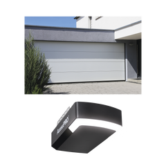 KIT COMPLETO Puerta D/ Garage 16x8 Pies / Lisa Linea Central / Color blanco / Insulada / Incluye Motor FS1000APPRT / 1/2HP / Fuerte/Silencioso/Luz LED/Motor DC .