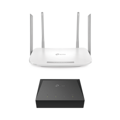 Kit de ONU Gigabit XZ000G3 con Router Router Inalámbrico ISP doble banda AC, Hasta 1167 Mbps, 4 antenas externas omnidireccional, Puertos Gigabit