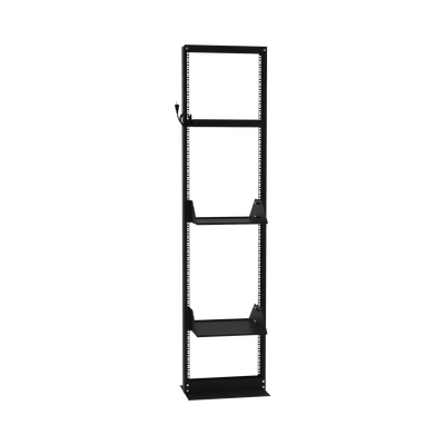 Kit de Rack Estándar 19", 45 UR con 2 Charolas  y PDU (8 tomas). Ideal para UPS y Servidores tipo Torre.