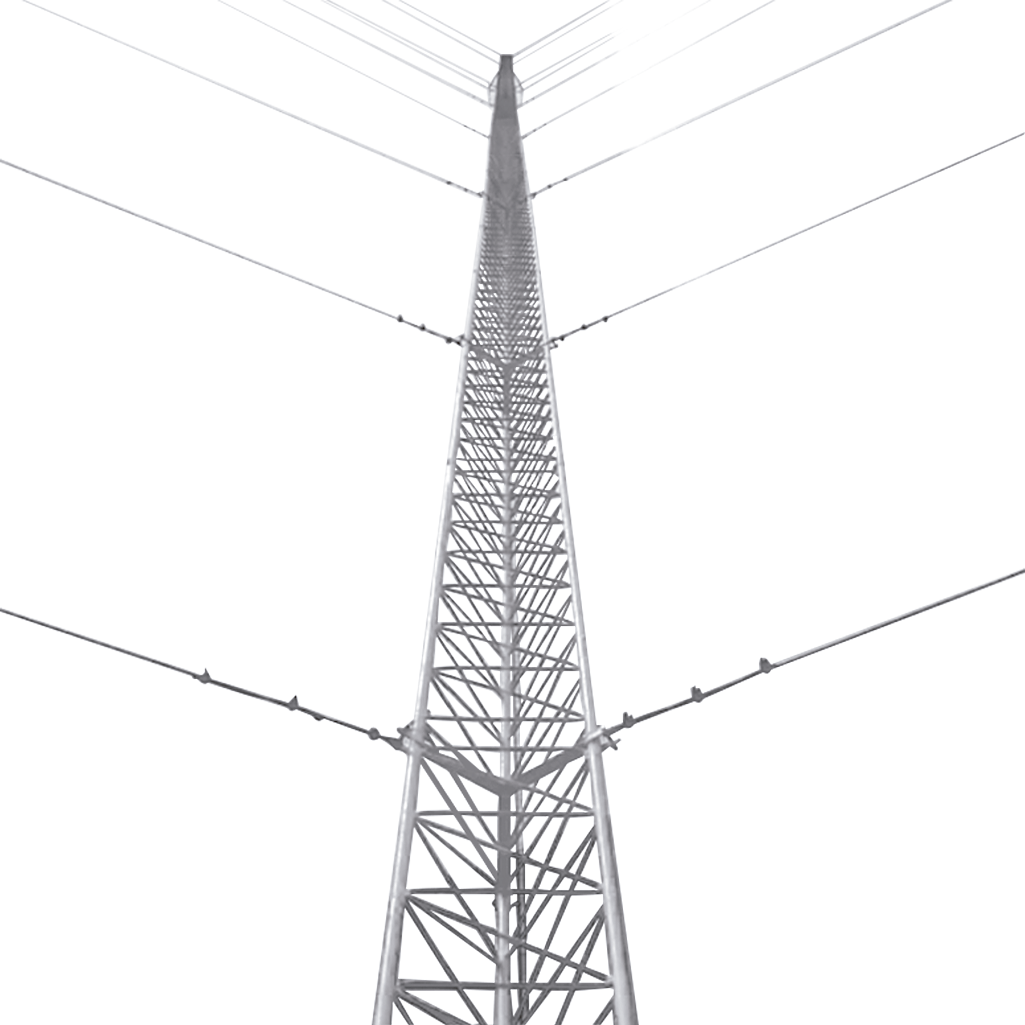 Kit de Torre Arriostrada de Techo de 3 m con Tramo STZ30 Galvanizado Electrolítico (No incluye retenida).