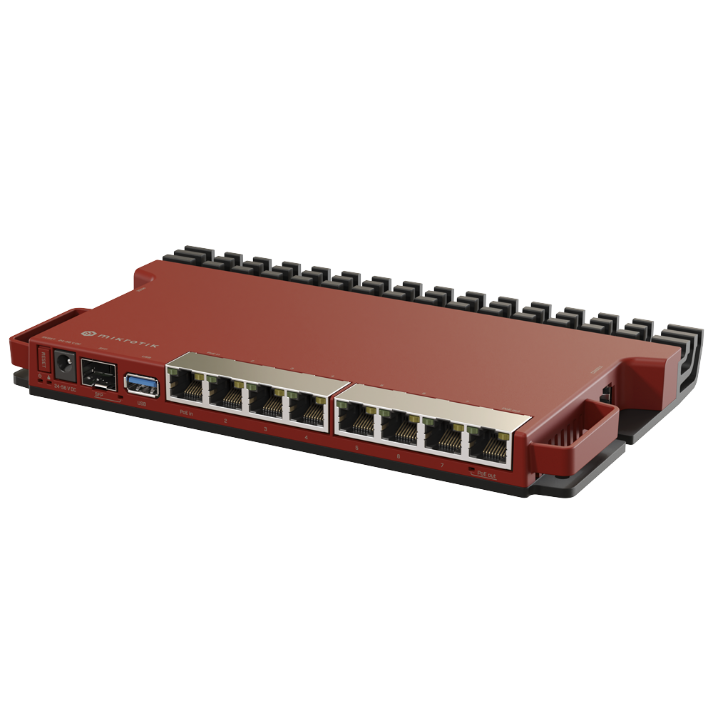 Router con CPU ARM / 8 Puertos GE / SFP 2.5G / montaje 1U