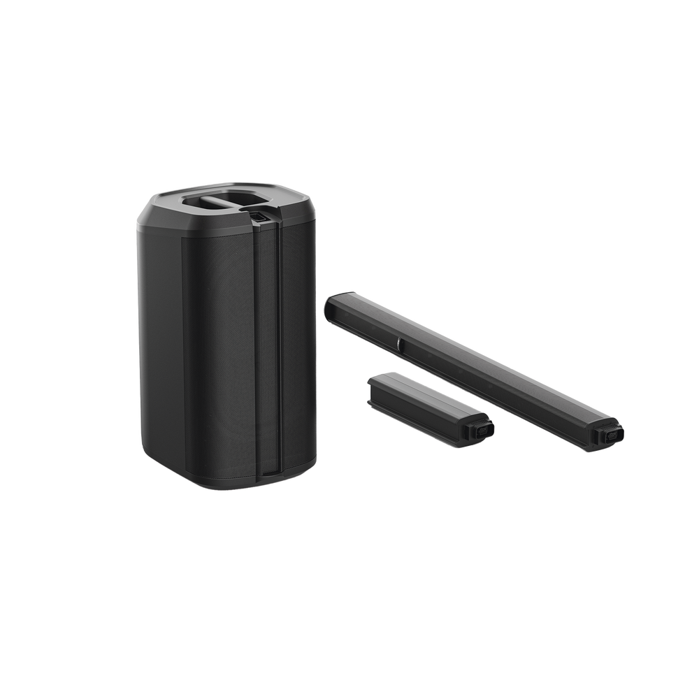 Sistema Portátil de Audio | Arreglo lineal de 16 altavoces | Subwoofer | Mezclador Integrado de 3 canales | Bluetooth | Configuación mediante App