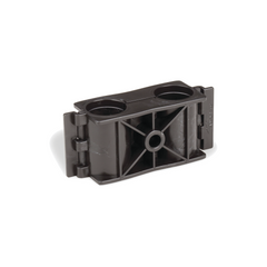 Sujetador de Doble Click para Cable Coaxial de 1/2 Pulgada - Paquete de 10 Piezas