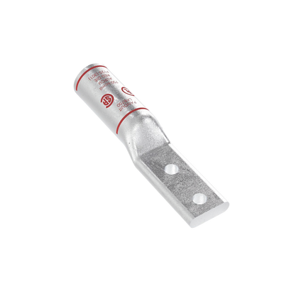 Zapata de compresión Aluminio LAB750-12-24R para cal. 750 Kcmil, Doble barreno para tornillo prisionero de 1/2, Espaciado de orificio 44.45mm, 1 Pz