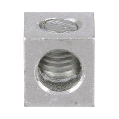 Conector Mecánico de Aluminio, de Un Orificio 1/4" y Un Barril, para Cable de 14 a 2 AWG. 1 Pieza