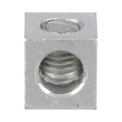Conector Mecánico de Aluminio, de Un Orificio 1/4" y Un Barril, para Cable de 14 a 2 AWG. 1 Pieza