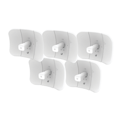 Kit de 5 LiteBeam 2x2 MIMO airMAX AC GEN2 CPE hasta 450 Mbps, 5 GHz (5150 - 5875 MHz) con antena integrada de 23 dBi