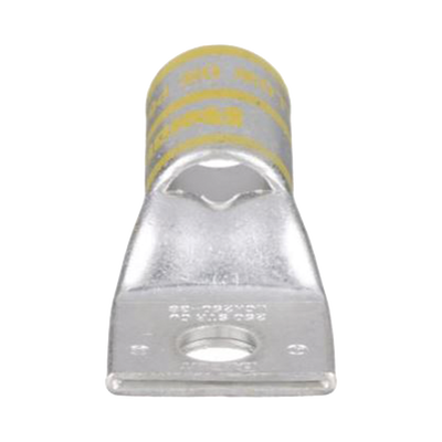 Zapata de compresión LCA250-38-X para cal. 250Kcm, Barreno para tornillo prisionero de 3/8, 1 Pz