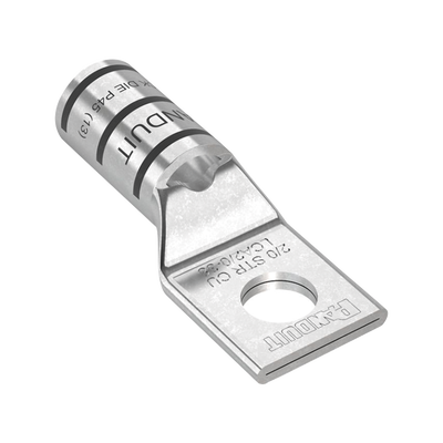 Zapata de compresión LCA2/0-38-X para cal. 2/0 Awg, Barreno para tornillo prisionero de 3/8, 1 Pz