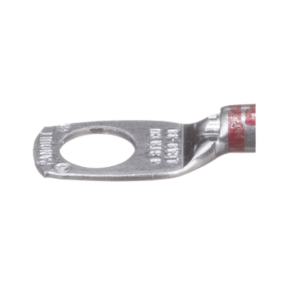 Zapata de compresión LCA8-38-L, para cal. 8 Awg, Barreno para tornillo prisionero de 3/8, 1 Pz
