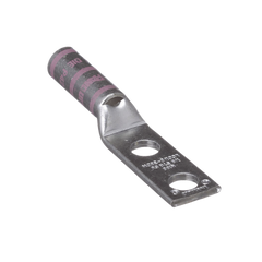 Zapata de compresión LCC1/0-38DW-X para cal. 1/0 Awg, Doble barreno para tornillo prisionero de 3/8, 1 Pz