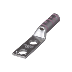 Zapata de compresión LCC1/0-38DW-X para cal. 1/0 Awg, Doble barreno para tornillo prisionero de 3/8, 1 Pz