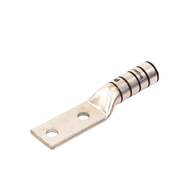 Zapata de compresión LCC500-12-6 para cal. 500 Kcmil, Doble barreno para tornillo prisionero de 1/2, Espaciado de orificios 44.5mm, 1 Pz