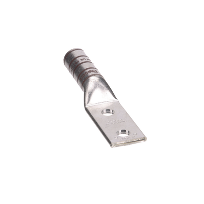 Zapata de compresión LCC500-12-6 para cal. 500 Kcmil, Doble barreno para tornillo prisionero de 1/2, Espaciado de orificios 44.5mm, 1 Pz
