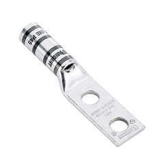 Zapata de compresión LCC6-12W-L para cal. 6 Awg, Doble barreno para tornillo prisionero de 1/2, Espaciado de orificio 44.5mm, 1 Pz