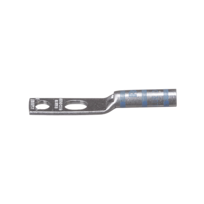 Zapata de compresión LCC6-14JAW-l para cal. 6 Awg, Doble barreno para tornillo prisionero de 1/4, 1 pz