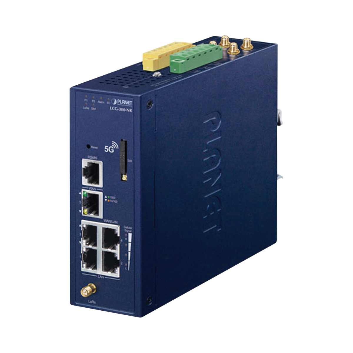 (LoRa) Gateway Industrial LoRaWAN Celular 5G NR Con  5 Puertos 10/100/1000T
