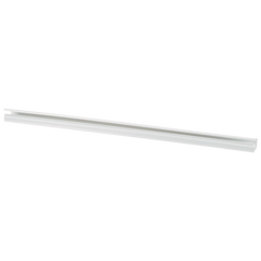 Canaleta LD10 de PVC rígido, con cinta adhesiva para instalación sin herramientas, de 38.4 x 24 x 1828.8 mm, Color Blanco