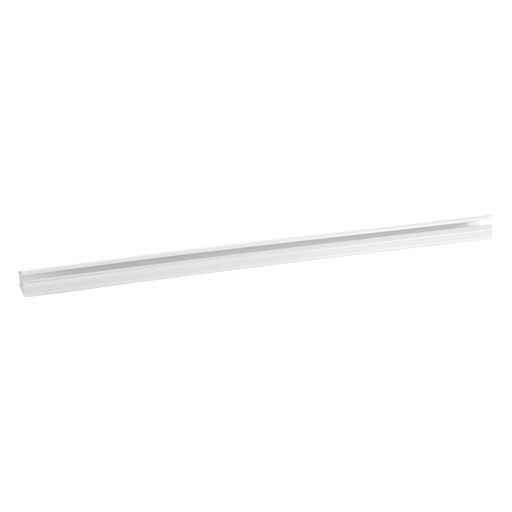 Canaleta LD10 de PVC rígido, con cinta adhesiva para instalación sin herramientas, de 38.4 x 24 x 1828.8 mm, Color Blanco