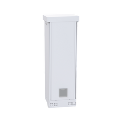 Gabinete para Piso, Capacidad, 31 Unidades de Rack, Doble puerta y Postes frontales e intermedios ajustables, Color Blanco, Se envía el Gabinete Armado.