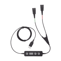 Jabra Link 265 USB/QD cable de entrenamiento, para conectar 2 diademas simultaneas con puerto USB (265-09)