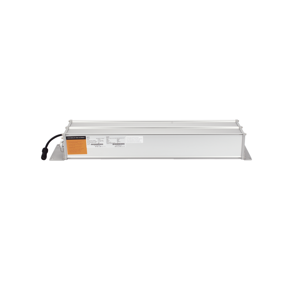 Batería de Ion-Litio para Videovigilancia 1280 Wh,  100Ah,  Controlador Incluido, Conexión Directa a Panel Solar y Salida de 12 Vcc o 24 Vcc